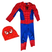 Dodatki do strojów karnawałowych - WKS, Strój dla dzieci, Spiderman,  98-110, wersja Deluxe - miniaturka - grafika 1