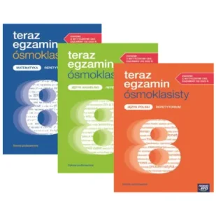 Pakiet Teraz egzamin ósmoklasisty. Liceum i technikum. Repetytorium 2025-2026: Matematyka, Język polski, Język angielski - Książki do nauki języka angielskiego - miniaturka - grafika 1