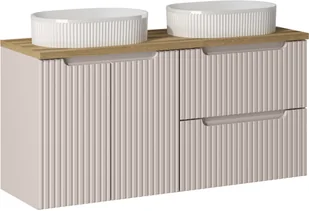Zestaw meblowy 120cm z blatem i 2 umywalkami nablatowymi Beyond - Meble łazienkowe - miniaturka - grafika 1