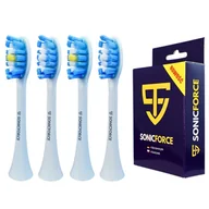 Końcówki do szczoteczek elektrycznych - Końcówki do Smilesonic PerfectClean Białe Zamiennik SonicForce - miniaturka - grafika 1