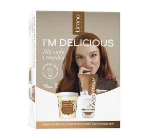 Lirene - I''m Delicious - Zestaw prezentowy do pielęgnacji ciała - Peeling cukrowy 200 g + Serum nawilżające do ciała 200 ml - Peelingi do ciała - miniaturka - grafika 1