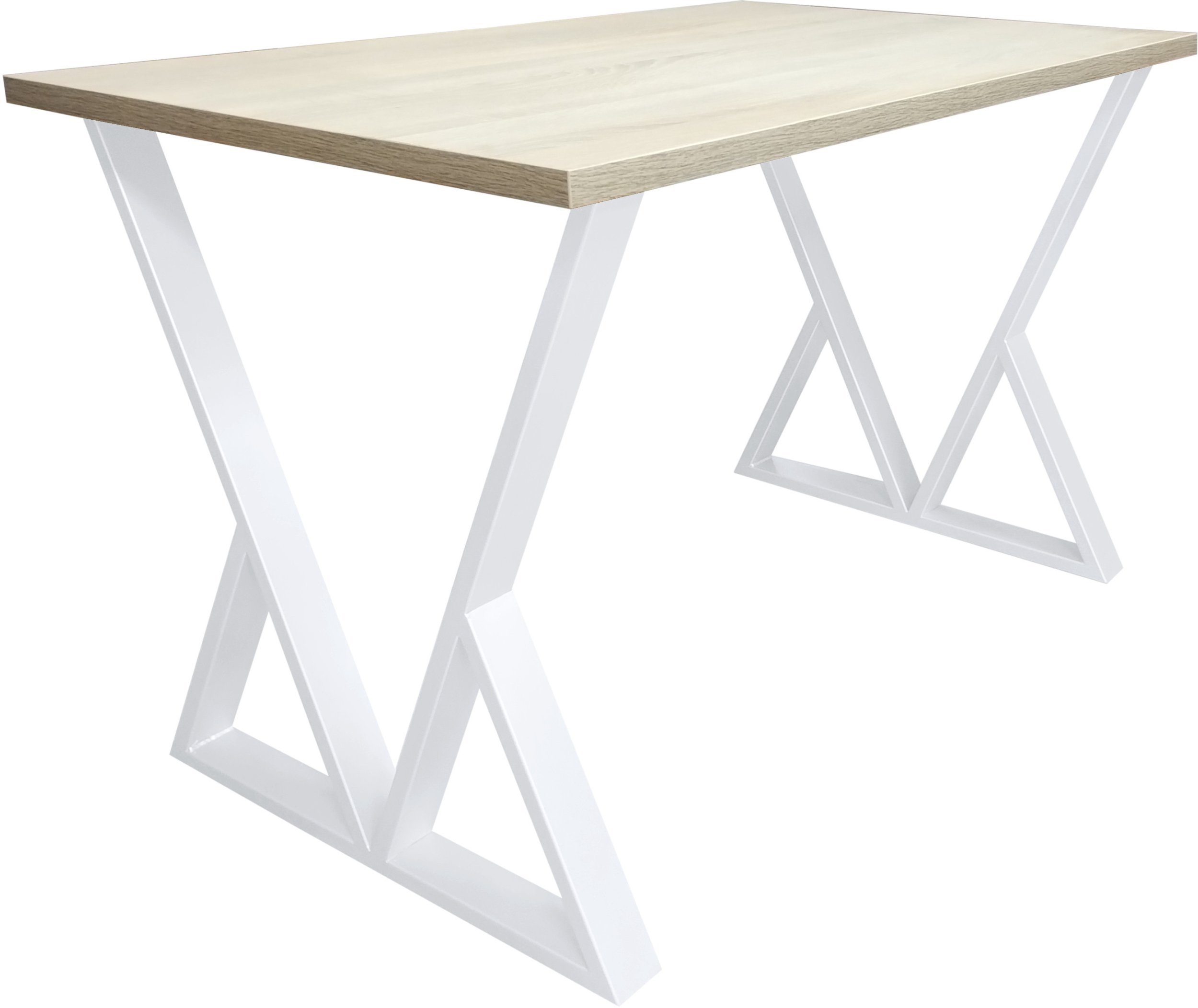 Stół do salonu kuchni 70x120x28 LOFT V biały Dąb Sonoma