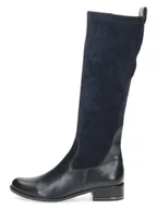 Kozaki damskie - Caprice Kozaki w kolorze granatowym - miniaturka - grafika 1