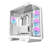 Obudowy komputerowe - Darkflash DY470 Biały+ 4 wentylatory + uchwyt GPU DY470 FANS+HOLDER WH - miniaturka - grafika 1