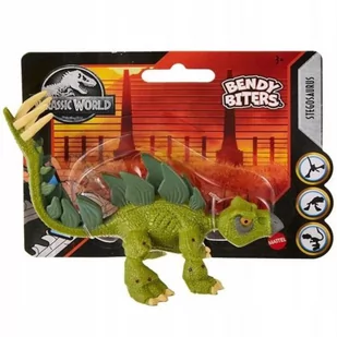 Jurassic World Bendy Biters Park Jurajski Figurka Dinozaur Stegosaurus - Figurki dla dzieci - miniaturka - grafika 1