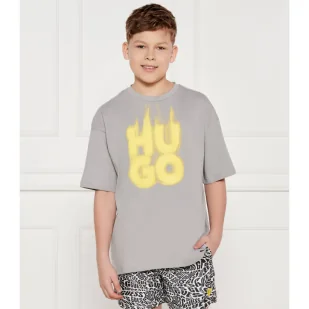 HUGO KIDS T-shirt Regular Fit - Koszulki dla chłopców - miniaturka - grafika 1