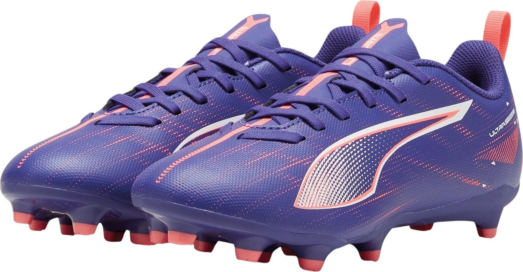 Puma Ultra 5 Play FG/AG młodzieżowe buty piłkarskie dla dzieci lapis lazuli white sunset glow Gr 36