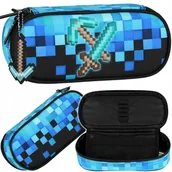 Piórniki - Starpak Piórnik Szkolny Tuba Usztywniana Pixel Blue 552636 - miniaturka - grafika 1