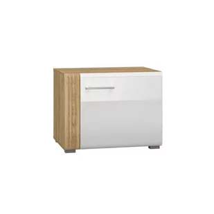 Dostawka do szafki RTV ADAGIO 08 dąb castello/biały połysk - Szafki RTV - miniaturka - grafika 1