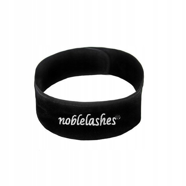 Opaska kosmetyczna CZARNA z logo Noble Lashes