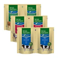Mokra karma dla psów - REAL NATURE Adult Pouches Zestaw mieszany 6 x 300 g - miniaturka - grafika 1