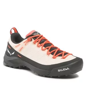 Buty trekkingowe damskie - Trekkingi Salewa - Wildfire Canvas W 61407-7265 Oatmeal/Black 7265 - grafika 1