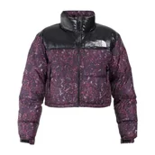Kurtki damskie - Kurtka damska The North Face Nuptse Short puchowa czarna-L - miniaturka - grafika 1
