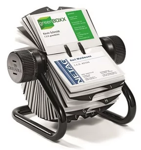 Durable Wizytownik obrotowy VISIFIX cubo na 400 wizytówek srebrny 2481-23 - Wizytowniki - miniaturka - grafika 1