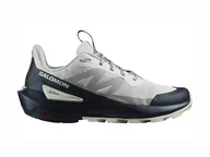 Buty trekkingowe męskie - Męskie buty outdoorowe Salomon  ELIXIR ACTIV Glacier Gray/Carbon/Slate Green  UK 9,5 - miniaturka - grafika 1