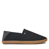 Espadryle męskie - Espadryle Tommy Hilfiger FM0FM05353 Czarny - miniaturka - grafika 1