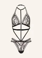 Body - Aubade Body Ze Stringami Boîtes À Désir Z Pudełkiem Prezentowym schwarz - miniaturka - grafika 1