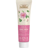Kremy i maski do rąk - Green Pharmacy Krem do rąk 3w1, róża, 100 ml - miniaturka - grafika 1