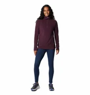 Koszulki sportowe damskie - Damski polar nierozpinany bez kaptura Columbia Glacial IV Half Zip - fioletowy - COLUMBIA - miniaturka - grafika 1