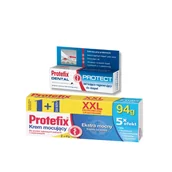 Higiena protez i aparatów ortodontycznych - Protefix® Krem mocujący XXL 94 g + DENTAL PROTECT żel kojąco-regenerujący, 10 ml ZESTAW - miniaturka - grafika 1