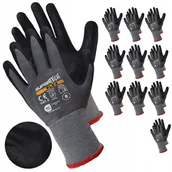 Rękawice robocze - Rękawice robocze rękawiczki nitrylowe pianka ochronne bhp elastyczne flex - miniaturka - grafika 1
