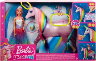 Mattel Lalka Jednorożec Magia świateł FXT26 - Lalki dla dziewczynek - miniaturka - grafika 1