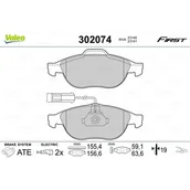 Klocki hamulcowe - Klocki hamulcowe - komplet VALEO 302074 - miniaturka - grafika 1