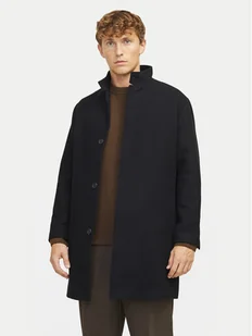 Jack&Jones Płaszcz wełniany Wilson 12259449 Czarny Regular Fit - Płaszcze męskie - miniaturka - grafika 1