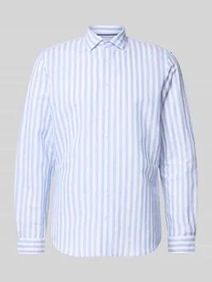 Koszula casualowa o kroju slim fit z mieszanki lnu - Koszule męskie - miniaturka - grafika 1