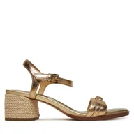 Espadryle damskie - Espadryle MICHAEL Michael Kors Mandy 40R5MAMS1M Złoty - miniaturka - grafika 1