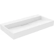 Umywalki - Mexen Ava umywalka nablatowa z konglomeratu B/O 90 x 46 cm, biała - 23019000 - miniaturka - grafika 1