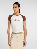 Koszulki i topy damskie - t-shirt donna dickies rope ss - dk0a4z8mk471001 cappuccino - miniaturka - grafika 1