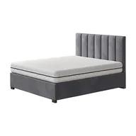 Łóżka - Łóżko FELL NEW CONCEPT kontynentalne light : Rozmiar - 180x200, Tkanina - Grupa II, Pojemnik  - Z pojemnikiem, Nogi - Metalowa czarna - miniaturka - grafika 1