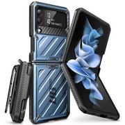 Etui i futerały do telefonów - Etui SUPCASE Unicorn Beetle Pro do Samsung Galaxy Z Flip 4 Niebieski - miniaturka - grafika 1