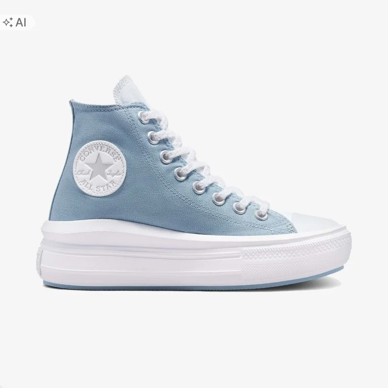 CONVERSE CTAS MOVE BŁĘKITNE TRAMPKI NA PLATFORMIE Z WYSOKĄ CHOLEWKĄ 40 1CXA