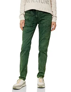 Cecil Damskie spodnie jeansowe B375822 Slim, Deep Pine Green, W26/L32, Deep Pine Green, 26W / 32L - Spodnie damskie - miniaturka - grafika 1
