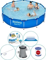 Baseny ogrodowe - Basen Plus Akcesoria - Bestway Steel Pro 366x76 cm - Okrągły - miniaturka - grafika 1