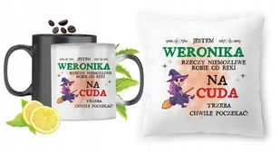 Dla Weroniki Zestaw Kubek Magiczny + Poduszka z Nadrukiem ze Zdjęciem - Gadżety dla niej i dla niego - miniaturka - grafika 1