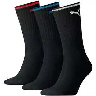 Skarpety Puma Sport Crew Stripe 3Pack M 907941 (kolor Czarny, rozmiar 35-38) - Skarpetki damskie - miniaturka - grafika 1