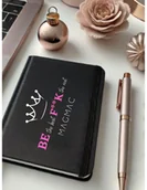 Notesy i bloczki - Notes mini w twardej oprawie BE THE BEST - czarny - miniaturka - grafika 1