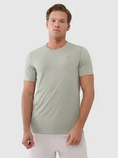 4F Koszulka treningowa regular szybkoschnąca męska - khaki M - Koszulki sportowe męskie 4F Koszulka treningowa regular szybkoschnąca męska - khaki M - Koszulki sportowe męskie - miniaturka - grafika 1