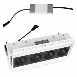 Lampa wpustowa z zasilaczem i modułem LED Modular H180.08 + HM180 4L + HT180 12W ON/OFF Maxlight LED 12W 3000K czarna biała - Lampy ogrodowe Lampa wpustowa z zasilaczem i modułem LED Modular H180.08 + HM180 4L + HT180 12W ON/OFF Maxlight LED 12W 3000K czarna biała - Lampy ogrodowe - miniaturka - grafika 1