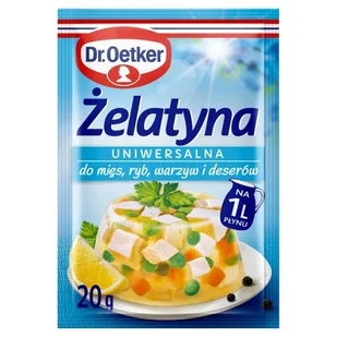 Dr. Oetker Żelatyna wieprzowa 20 g Dr. Oetker - Przyprawy i zioła sypkie - miniaturka - grafika 1