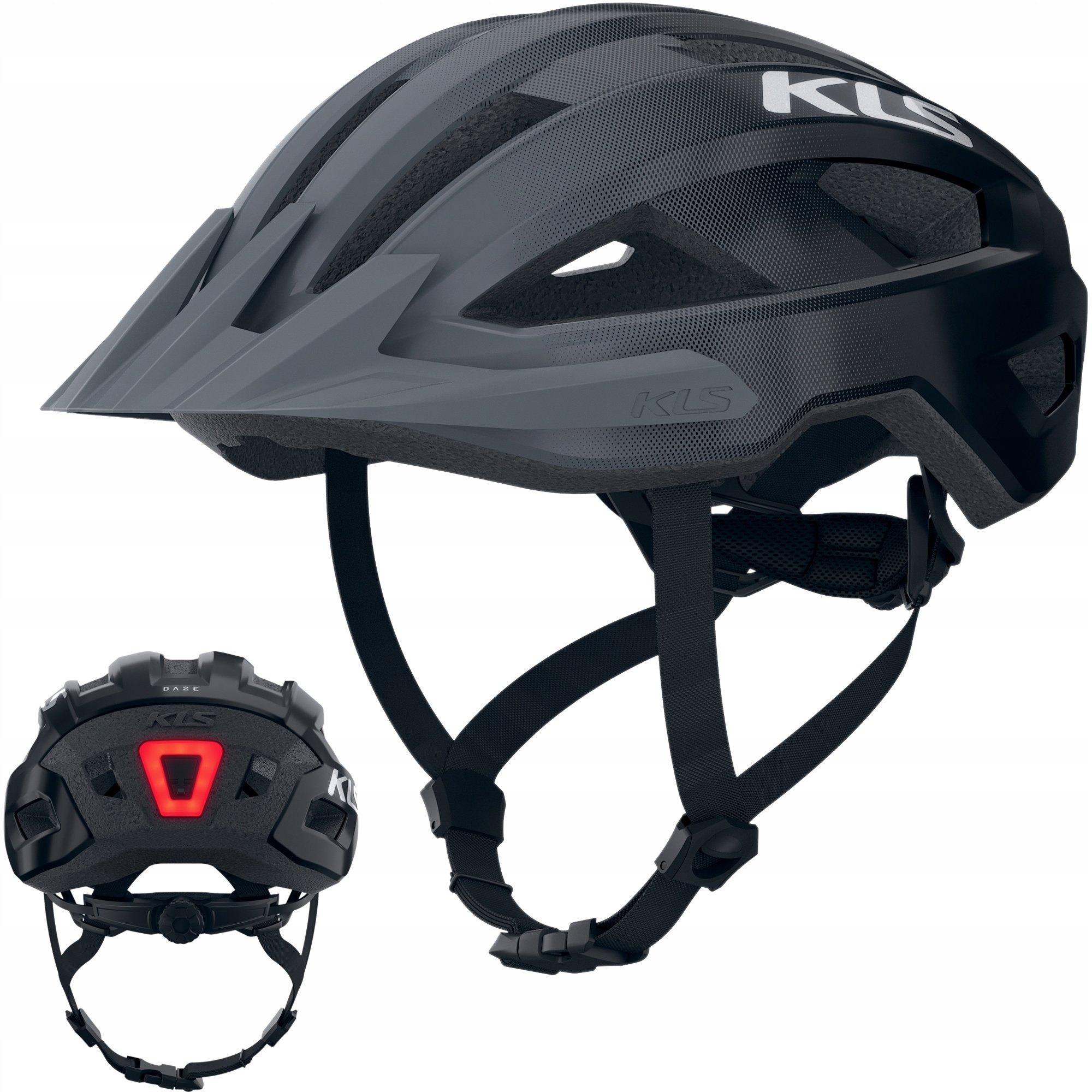 Kask Rowerowy Kellys Daze Lumio Regulowany S/m Czarny Lampka Led
