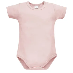 PINOKIO BODY KRÓTKI RĘKAW PINK LOVELY DAY ROSE 92 - Body dla niemowląt - miniaturka - grafika 1