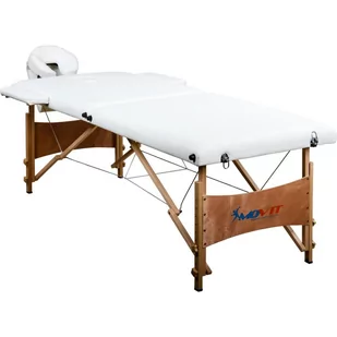 Movit, Łóżko do masażu, biały, 210x92 cm - Stoły i łóżka do masażu - miniaturka - grafika 1