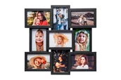 Ramki na zdjęcia - Galeria na 9 zdjęć formatu 10x15 CZARNA rodzinna duża prezent MDF - miniaturka - grafika 1