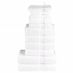 vidaXL 12-częściowy zestaw ręczników premium SOLUND, biały, 600 g/cm² - Ręczniki - miniaturka - grafika 1