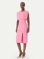 Sukienki - Rinascimento Sukienka koktajlowa CFC0127570003 Różowy Slim Fit - miniaturka - grafika 1