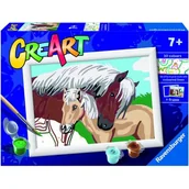 Zabawki kreatywne - Ravensburger Malowanka CreArt Koniki 20075 20075 - miniaturka - grafika 1